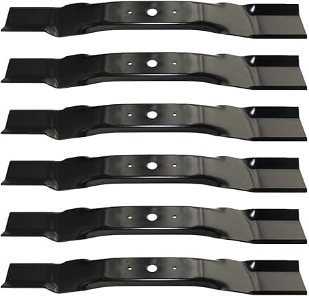 6 PACK WALKER MOWER BLADE SET FOR 42" DECK - GREAT VALUE!