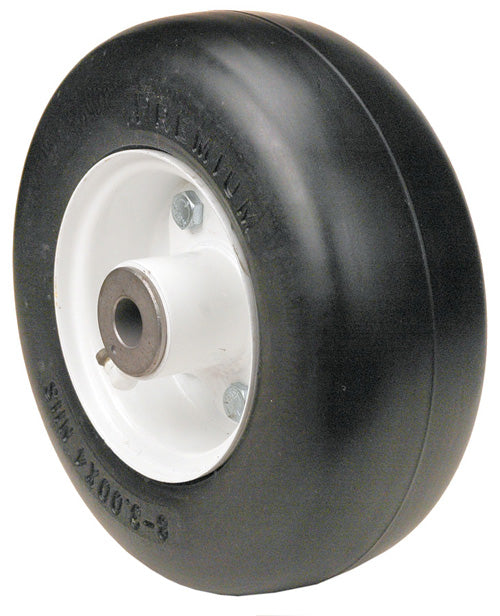 8 X 300- 4 - NO FLAT - FRONT CASTER TIRE SMOOTH TREAD - 5715-4