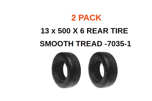 2 PACK - 13 x 500 X 6 REAR TIRE - 7035-1
